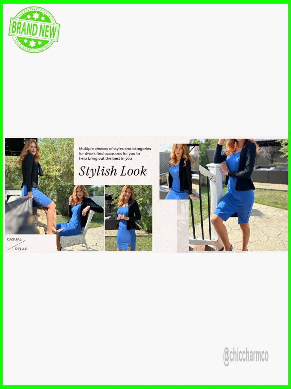 Lightweight Peplum Cardigan Cropped Open Front Long Sleeve Knit Top - Picture 6 of 7